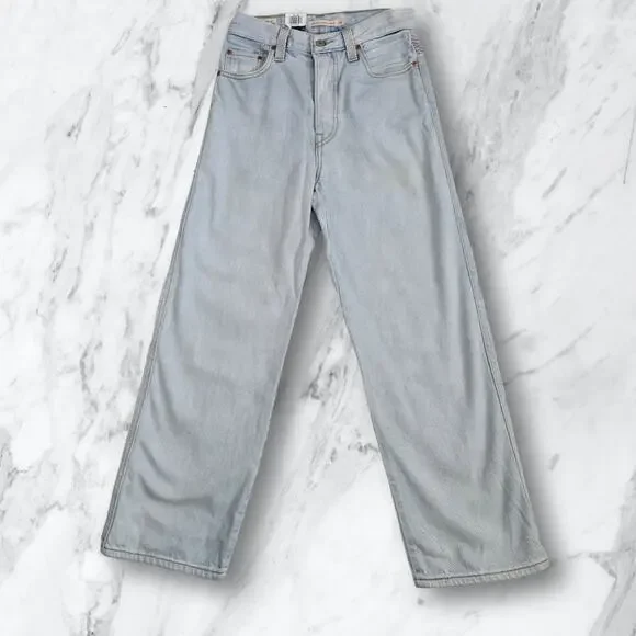 Levi's Ribcage Super High Rise Ankle Straight Light Wash Jeans NWT 26 X 27 - Picture 16 of 16